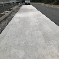 Radier et socle extérieur béton